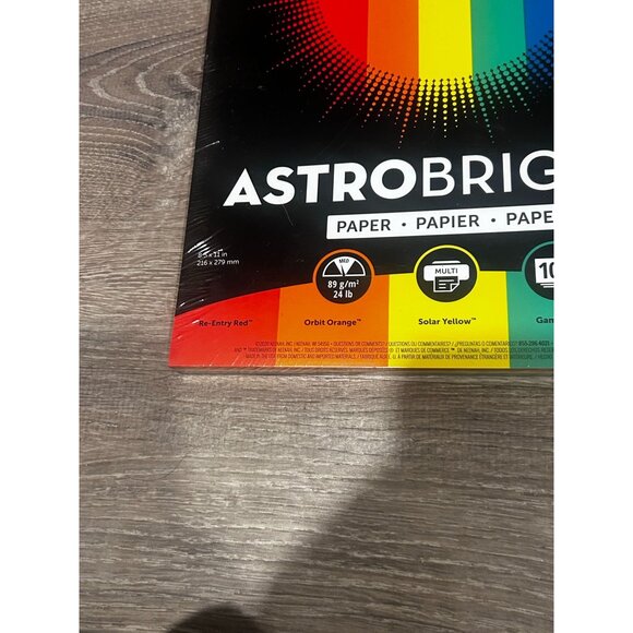 Astrobrights Bright Color Cover Paper 8.5"x11" Primary 120 Pages - Picture 3 of 6